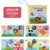 0-12Monthes Baby Cloth Book Fruits Animals Cognize Puzzle Book Infant Kids Early Learning Educational Fabric Books Toys