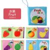 0-12Monthes Baby Cloth Book Fruits Animals Cognize Puzzle Book Infant Kids Early Learning Educational Fabric Books Toys