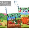 0-12Monthes Baby Cloth Book Fruits Animals Cognize Puzzle Book Infant Kids Early Learning Educational Fabric Books Toys