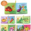 0-12Monthes Baby Cloth Book Fruits Animals Cognize Puzzle Book Infant Kids Early Learning Educational Fabric Books Toys