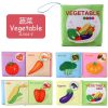 0-12Monthes Baby Cloth Book Fruits Animals Cognize Puzzle Book Infant Kids Early Learning Educational Fabric Books Toys