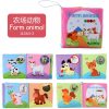 0-12Monthes Baby Cloth Book Fruits Animals Cognize Puzzle Book Infant Kids Early Learning Educational Fabric Books Toys
