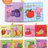 0-12Monthes Baby Cloth Book Fruits Animals Cognize Puzzle Book Infant Kids Early Learning Educational Fabric Books Toys