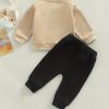 "Adorable Baby Boys ""MAMA'S BOY"" Outfit - Long Sleeve Sweatshirt and Trousers Set"