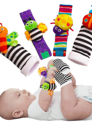 Baby Rattle Socks - Learning Toys for 3-12 Month Old Boys and Girls - Perfect Gift for Christmas, Halloween, and Thanksgiving