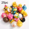 25/50pcs, Fun and Educational Rubber Duck Toy Assortment for Kids - Perfect for Bath Time, Birthday Parties, Classroom Incentives, and Summer Activities - 2 Inches - Great Gift Idea for Children and Holidays