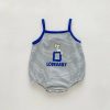 2023 New In Summer Infant Newborn Girls Boys Sleeveless Cartoon Print Outwear Kids Baby Pure Cotton Overalls Bodysuits