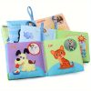 5pcs Non-Tearable Cloth Book for Early Learning and Cognitive Development with Sand Sound and Fruit Animals - Perfect Gifts for Christmas, Birthdays, Halloween, and Thanksgiving