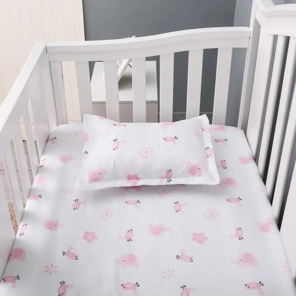 3Pcs-Cotton-Crib-Bed-Linen-Kit-For-Boy-Girl-Baby-Bedding-Set-Includes-Bed-Quilt-bed.jpg 3Pcs Cotton Crib Bed Linen Kit For Boy Girl Baby Bedding Set Includes Bed Quilt/bed Cover/bed Skirt Cute Cartoon Elephant Print