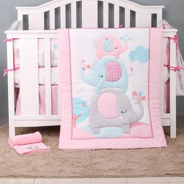 3Pcs-Cotton-Crib-Bed-Linen-Kit-For-Boy-Girl-Baby-Bedding-Set-Includes-Bed-Quilt-bed_c5deab99-3dec-4854-a9dc-aeab1e2aa146.jpg 3Pcs Cotton Crib Bed Linen Kit For Boy Girl Baby Bedding Set Includes Bed Quilt/bed Cover/bed Skirt Cute Cartoon Elephant Print