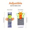 Baby Infant Rattle Socks Toys 3-6 To 12 Months Girl Boy Learning Toy, Rattle & Teethe Wrist Toy Christmas Halloween Thanksgiving Gift
