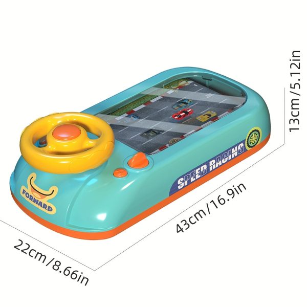 Baby Musical Steering Wheel Toy, Toddler Simulated Driving Racing Car Game With Sound Age 3 4 5 6+Year Old, Interactive Educational Learning Race Car Toy For Kids Boys And Girls Birthday Gift