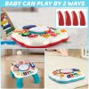 Multi-Functional Baby Activity Table with Music and Learning Features - Perfect for Early Education and Development - Sturdy and Fun Toy for 6-18 Month Olds - Great Birthday Gift (Random Color)