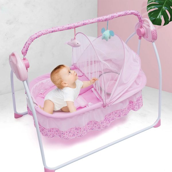 5-Gears-Adjustable-Baby-Crib-Cradle-Electric-Auto-Swing-Rocking-Bassinet-Timer-Bluetooth-Nursery-Furniture-Mat_4d0b437e-e74c-4083-9fa5-3e9a283043ac.jpg 5 Gears Adjustable Baby Crib Cradle Electric Auto-Swing Rocking Bassinet Timer Bluetooth Nursery Furniture + Mat
