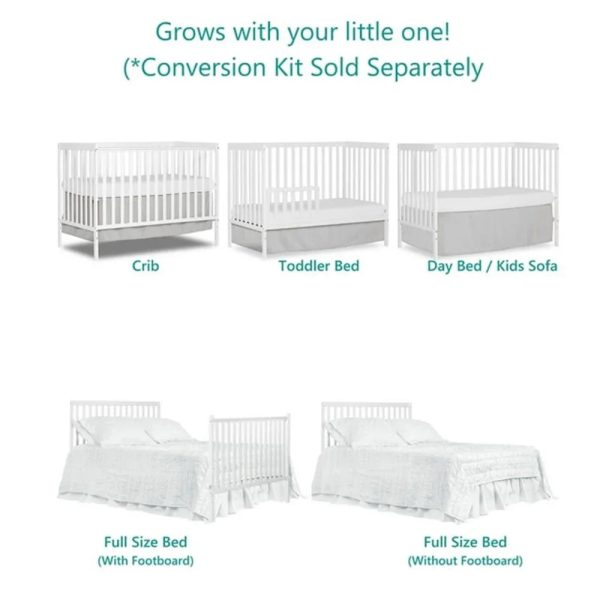 5-In-1-Convertible-Crib-Converts-from-Baby-Crib-to-Toddler-Bed-Fits-Standard-Full-Size_13004b60-b236-47f5-a401-849f1cd1db6c.jpg 5-In-1 Convertible Crib, Converts from Baby Crib to Toddler Bed, Fits Standard Full-Size Crib Mattress
