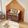 5-In-1 Convertible Crib, Converts from Baby Crib to Toddler Bed, Fits Standard Full-Size Crib Mattress