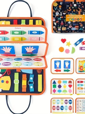 Montessori Busy Board - Educational Sensory Toy for Toddlers - Develops Fine Motor Skills - Perfect Gift for Halloween and Christmas