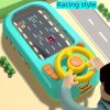 Baby Musical Steering Wheel Toy, Toddler Simulated Driving Racing Car Game With Sound Age 3 4 5 6+Year Old, Interactive Educational Learning Race Car Toy For Kids Boys And Girls Birthday Gift