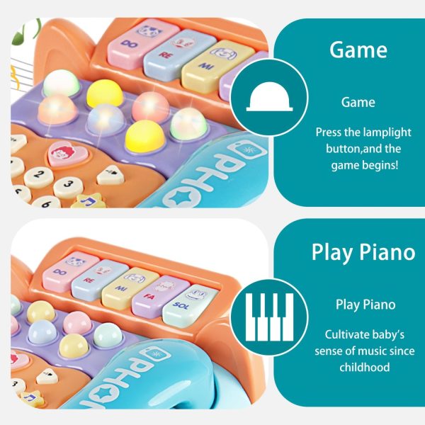 Baby Toys Musical Phone Car Phone Educational Early Education Baby Simulation Seat Machine Toys For Boys And Girls, Halloween/Christmas Gift