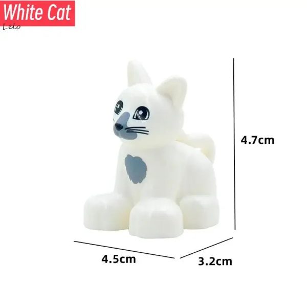 74 Styles Big Size Building Blocks Animal Figures Accessories Block Lion Panda Snail Bricks Assembly Toys For Children Kids Gift