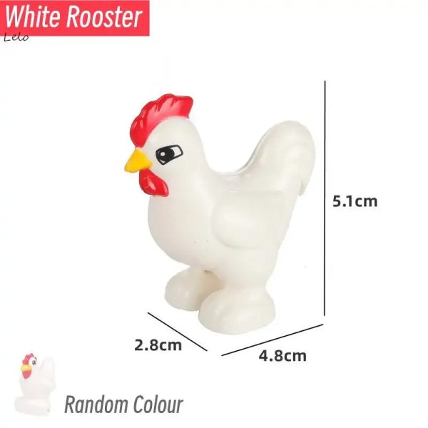 74 Styles Big Size Building Blocks Animal Figures Accessories Block Lion Panda Snail Bricks Assembly Toys For Children Kids Gift