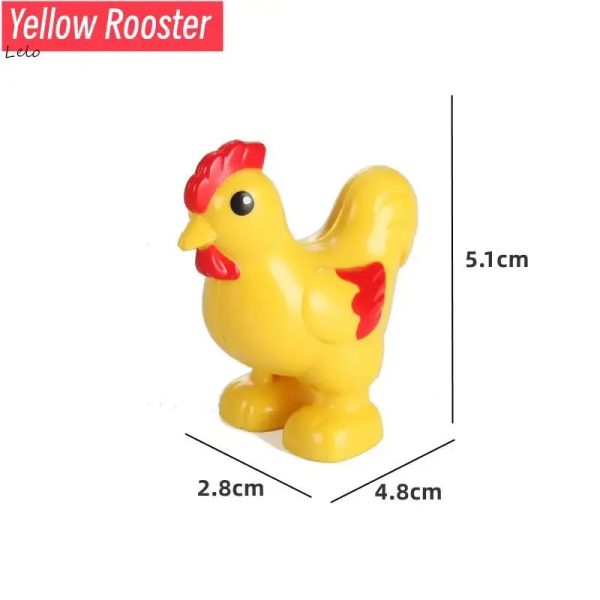74 Styles Big Size Building Blocks Animal Figures Accessories Block Lion Panda Snail Bricks Assembly Toys For Children Kids Gift