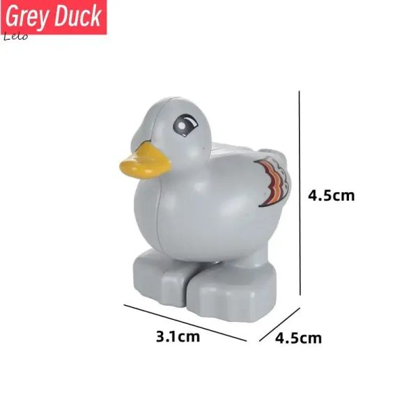 74 Styles Big Size Building Blocks Animal Figures Accessories Block Lion Panda Snail Bricks Assembly Toys For Children Kids Gift