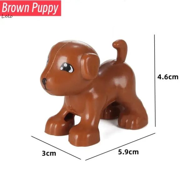 74 Styles Big Size Building Blocks Animal Figures Accessories Block Lion Panda Snail Bricks Assembly Toys For Children Kids Gift