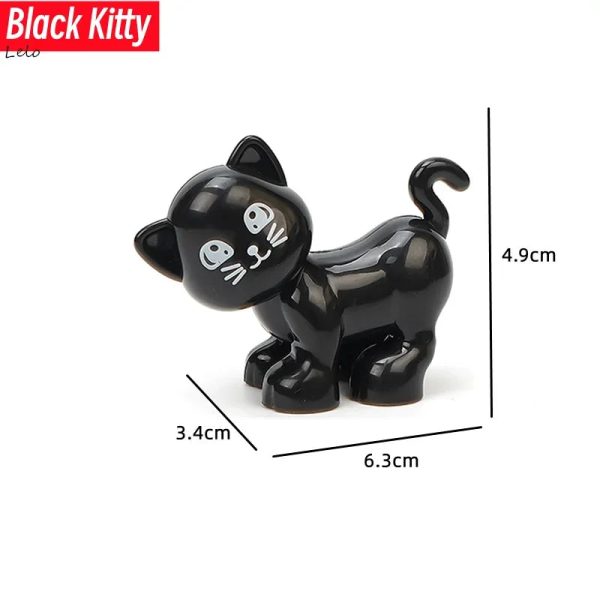 74 Styles Big Size Building Blocks Animal Figures Accessories Block Lion Panda Snail Bricks Assembly Toys For Children Kids Gift