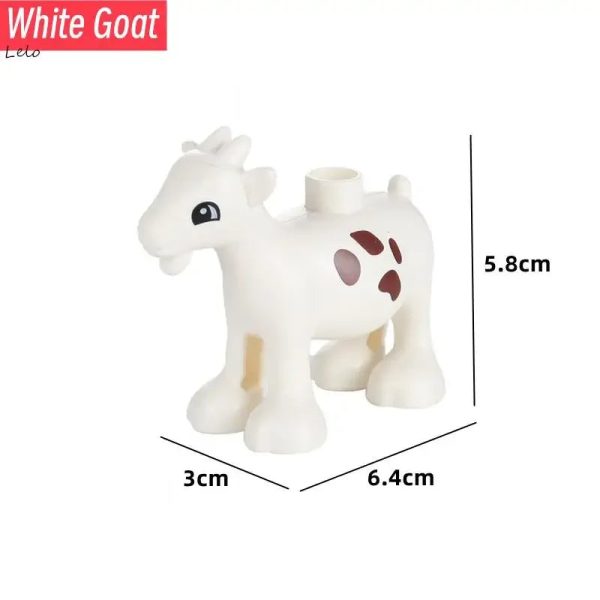 74 Styles Big Size Building Blocks Animal Figures Accessories Block Lion Panda Snail Bricks Assembly Toys For Children Kids Gift