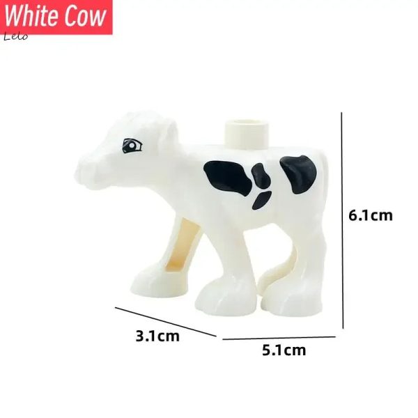 74 Styles Big Size Building Blocks Animal Figures Accessories Block Lion Panda Snail Bricks Assembly Toys For Children Kids Gift