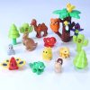 74 Styles Big Size Building Blocks Animal Figures Accessories Block Lion Panda Snail Bricks Assembly Toys For Children Kids Gift