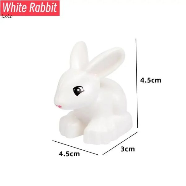74 Styles Big Size Building Blocks Animal Figures Accessories Block Lion Panda Snail Bricks Assembly Toys For Children Kids Gift