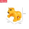 74 Styles Big Size Building Blocks Animal Figures Accessories Block Lion Panda Snail Bricks Assembly Toys For Children Kids Gift