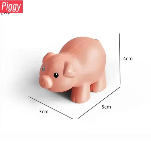 74 Styles Big Size Building Blocks Animal Figures Accessories Block Lion Panda Snail Bricks Assembly Toys For Children Kids Gift
