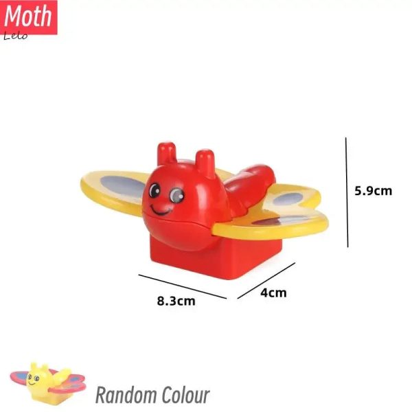 74 Styles Big Size Building Blocks Animal Figures Accessories Block Lion Panda Snail Bricks Assembly Toys For Children Kids Gift