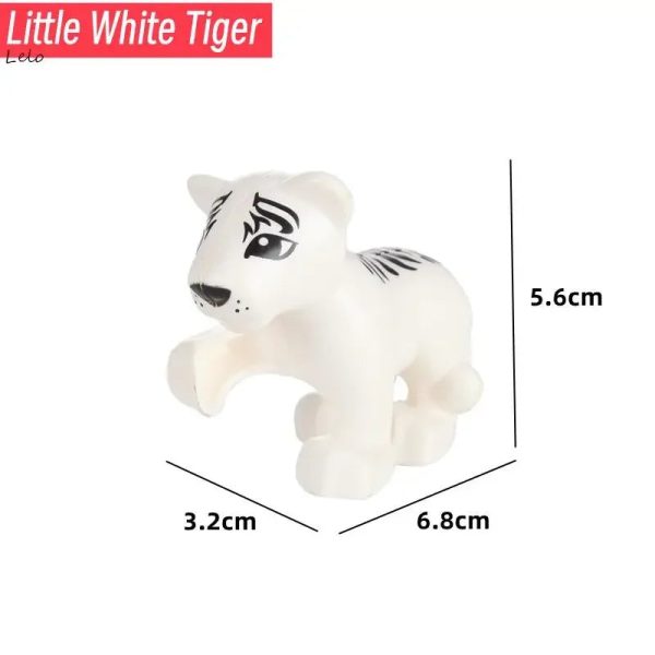 74 Styles Big Size Building Blocks Animal Figures Accessories Block Lion Panda Snail Bricks Assembly Toys For Children Kids Gift