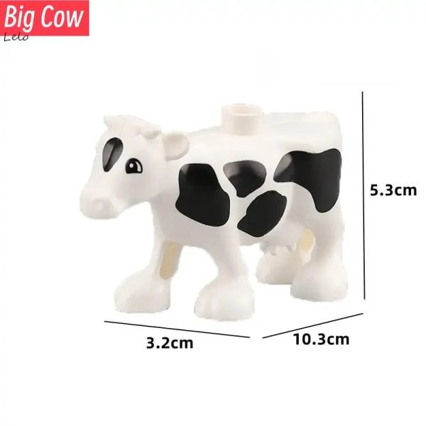 74 Styles Big Size Building Blocks Animal Figures Accessories Block Lion Panda Snail Bricks Assembly Toys For Children Kids Gift