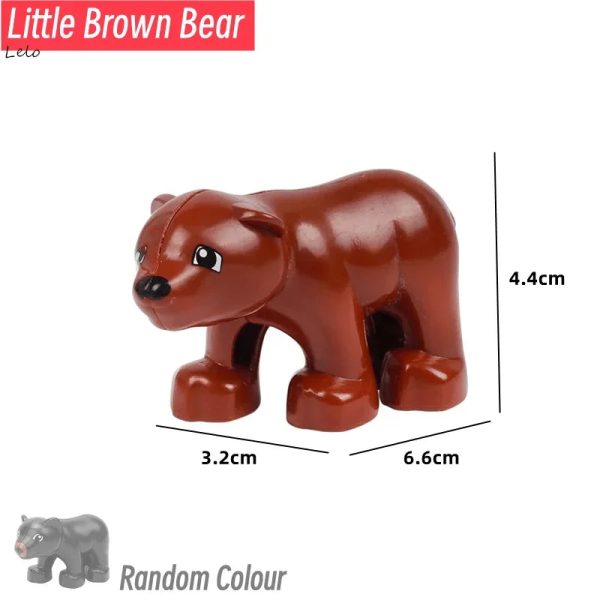 74 Styles Big Size Building Blocks Animal Figures Accessories Block Lion Panda Snail Bricks Assembly Toys For Children Kids Gift
