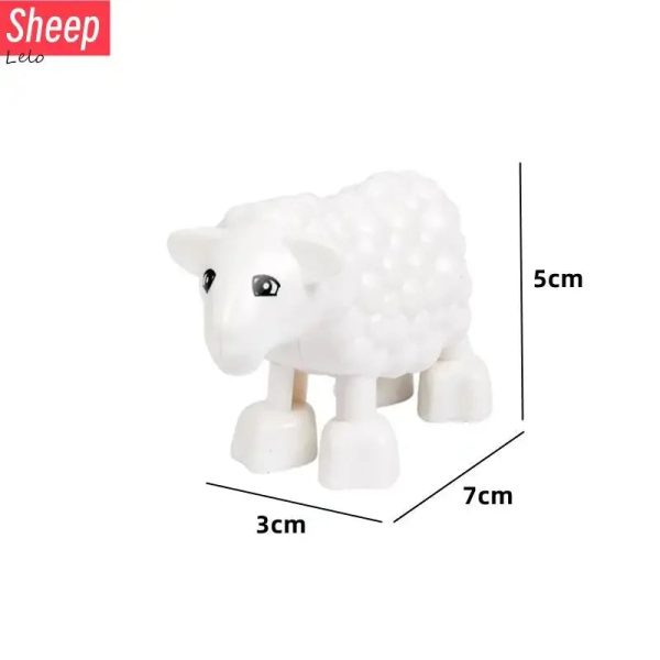 74 Styles Big Size Building Blocks Animal Figures Accessories Block Lion Panda Snail Bricks Assembly Toys For Children Kids Gift