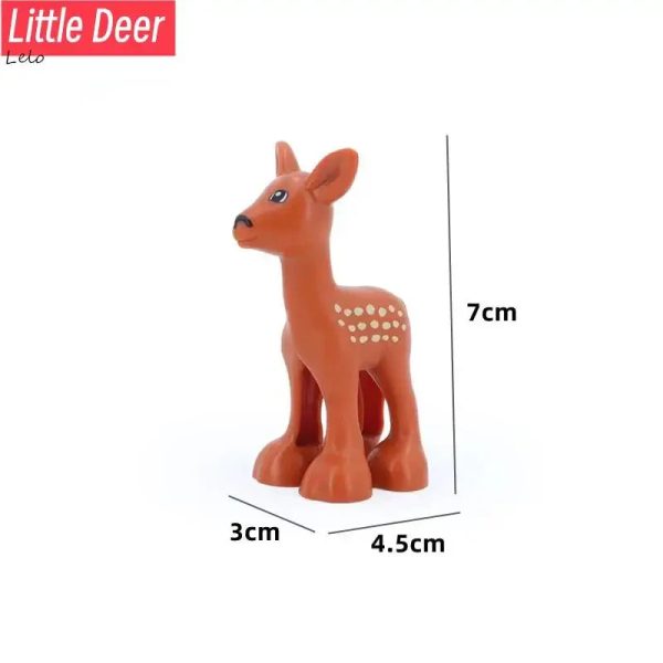 74 Styles Big Size Building Blocks Animal Figures Accessories Block Lion Panda Snail Bricks Assembly Toys For Children Kids Gift