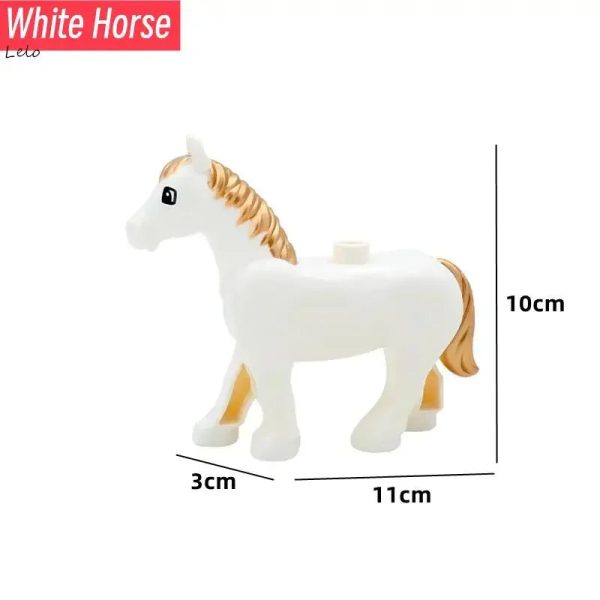 74 Styles Big Size Building Blocks Animal Figures Accessories Block Lion Panda Snail Bricks Assembly Toys For Children Kids Gift