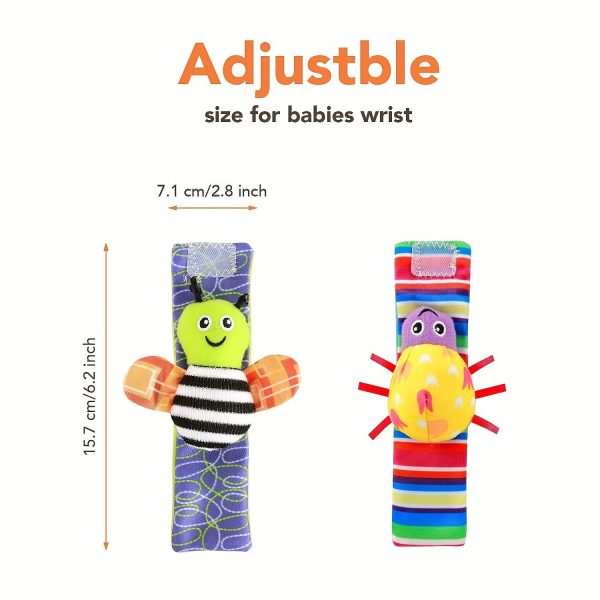 786f7fa2122ec225a7d4a8469d88d9c5-1.jpg Baby Rattle Socks - Learning Toys for 3-12 Month Old Boys and Girls - Perfect Gift for Christmas, Halloween, and Thanksgiving