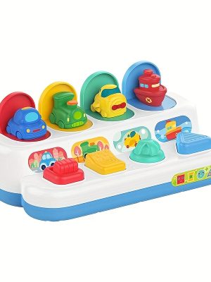 Educational Learning Car Toy for Babies and Toddlers - Sort Colors and Pop-Up Fun for Boys and Girls