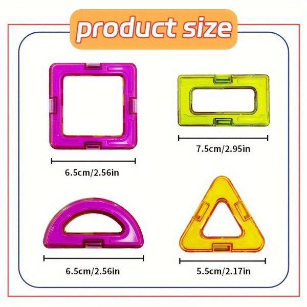 Big Ruler Magnetic Building Blocks for Kids - STEM Learning Toys for Design and Construction - Educational Toys for Back to School and Birthdays