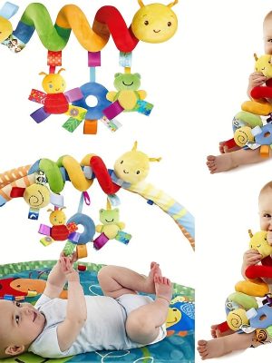 Plush Baby Stroller Rattle Toy - Versatile Hanging Bell for Bed, Car, and More - Perfect for Halloween, Thanksgiving, and Christmas Gifts