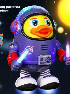 Musical Space Duck Toy for Toddlers - Encourages Crawling and Tummy Time Development