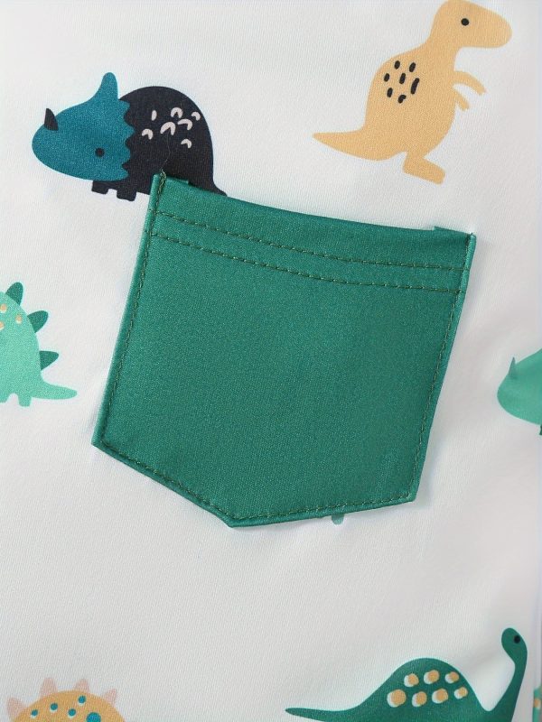 Baby Boys Star Printed Footed Bodysuit 3 Piece Set
