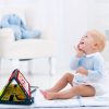 Tummy Time Mirror Toy, Foldable Floor Mirror Toy, Montessori Early Educational Toy