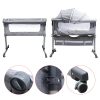 Baby Bed Side Crib Newborn Bassinet Bedside Crib Infant Sleeper Bed Cradle Gray Adjustable Tilting Cradle Bed Portable 80-85cm